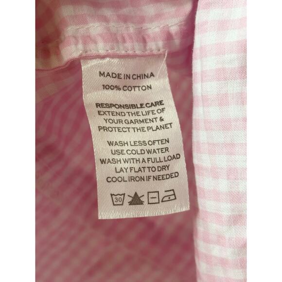 HILL HOUSE HOME Ellie Nap Dress Pink Gingham S Midi - Picture 8 of 10